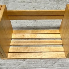 伸縮　木製本立て/アンティーク　 の画像