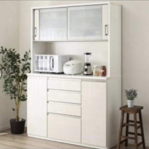 お得，お買い得 ニトリ 食器棚 ポスティア 140cm幅 美品