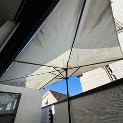 ガーデンパラソル　半円　250cm×130cm
