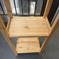IKEA木製の棚の画像
