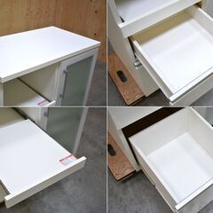 【8/10直販】≪zyt2372ジ≫ ニトリ レンジボード/キッチンカウンター 幅88cm キュリー？ レンジ台/食器棚/90cm/新生活/一人暮らし/中古家具/宮城県仙台市 70731-16の画像