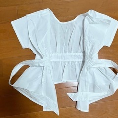 【新品】【親子セット】ブラウス シャツ リンク 親子コーデ おそろ ペア 半袖 ホワイト 90cm 100cm 110cm 120cm 130cm 140cm Mサイズ　子供服　セット　②の画像