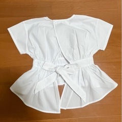【新品】【親子セット】ブラウス シャツ リンク 親子コーデ おそろ ペア 半袖 ホワイト 90cm 100cm 110cm 120cm 130cm 140cm Mサイズ　子供服　セット　②の画像