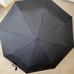 自動開閉式折りたたみ傘　黒の画像