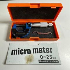 ☀️　中古　マイクロメーター 0-25mm 0.01mm精度　ケ...