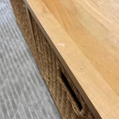 ラタン/引き出し収納/アンティークの画像