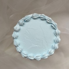 フェイクケーキ　クレイケーキ　ブルーの画像