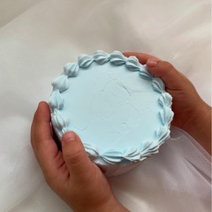 フェイクケーキ　クレイケーキ　ブルーの画像