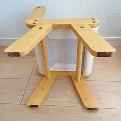 ベビーチェア 木製 キッズチェア 豆いす   ナチュラルの画像