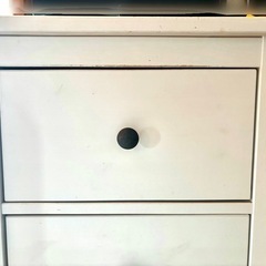 【IKEA】 HEMNESホワイトチェスト2段チェストの画像