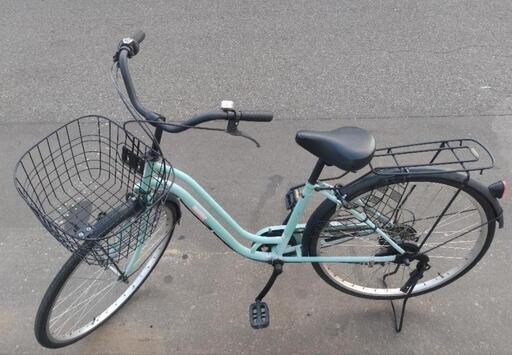 26インチ 🚲 中古 自転車 11,800円 🔁6段切替 🔑鍵新品 💡ライト