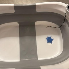 折りたたみベビーバス　湯温計&ネット付きの画像