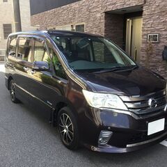 h25　C26　セレナハイウェイスター　Sハイブリッド　車検8年1月　パワスラ　ナビ　テレビ　ETC　バックカメラ　こーなー26　セレナハイウェイスター　Sハイブリッド　車検8年1月　パワスラ　ナビ　テレビ　ETC　バックカメラ　コーナーセンサー　スマートキー　プッシュスタートの画像