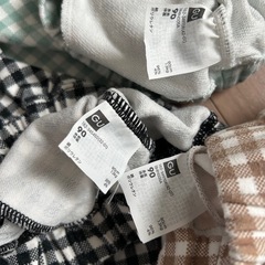 90 GU サマナルパンツ 7分丈 ギンガムチェック 3枚セットの画像