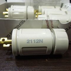 アメリカン電機 引掛形 プラグ(ナイロンカバー）2P 15A-125V 2112N-IV 7個セット レタパ可 札幌市 新道東店の画像