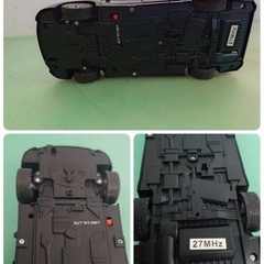 ● トヨタ アルファード ラジコンカー RC ブラック ライト点灯/前後 タイヤ向き左右 動作確認済 ラジコン 中古 ③の画像