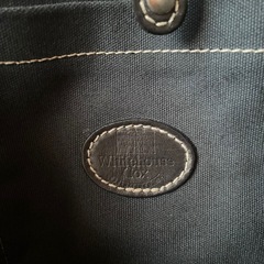 Whitehouse Cox ブライドルレザー キャンバス トートバッグ 黒の画像