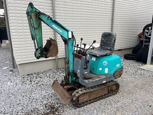 コマツ PC02 ユンボ　軽トラに乗るサイズ現状販売