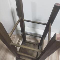 美品、【ナラ材】スタイリッシュなデザインのスツール　カウンターチェア　オーク材の画像