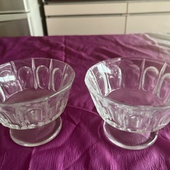 レトロ食器 かき氷グラス ペアの画像