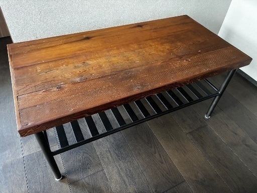 クラッシュゲート/ギネス リビングテーブル パイン古材