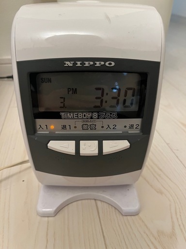 ニッポー　タイムレコーダー　タイムボーイ8Ａ（中古） ニッポータイムボーイ8プラスタイムレコーダー (完璧) 八王子の