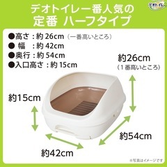 猫 トイレ 本体 
デオトイレ の画像