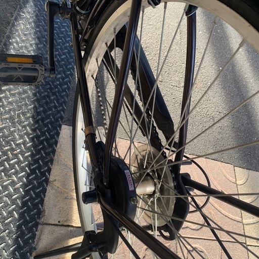 VALERIANO 自転車　黒　カゴ付き　26インチ　ママチャリ　ギアあり