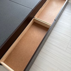 【希少】国産 たたみベッド シングル 和紙畳 収納付き 引出し付き 小上がりの画像