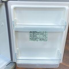 ジ338/ パナソニック Panasonic 2ドア 138L 冷蔵庫 冷凍庫 NR-B144W-S 2012年の画像