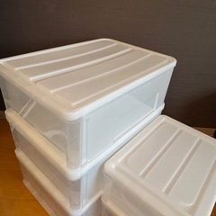【ニトリ】押入れ収納ケース大 3つの画像