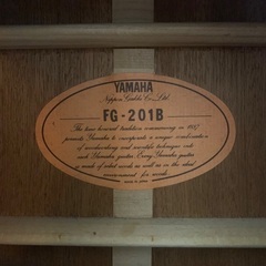 YAMAHA ギター　FG201Bの画像