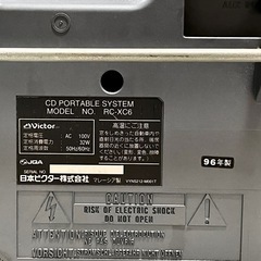 Victorラジカセ/ジャンク品/RC-XC6の画像