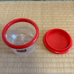 PURLIFE 保存容器 PI-6099 透明/赤の画像