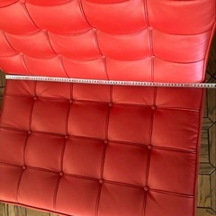 バルセロナチェア　赤　二脚の画像