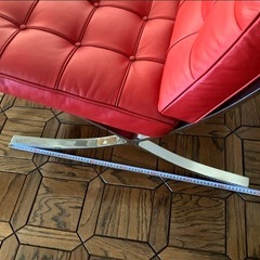 バルセロナチェア　赤　二脚の画像