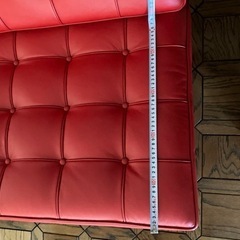 バルセロナチェア　赤　二脚の画像