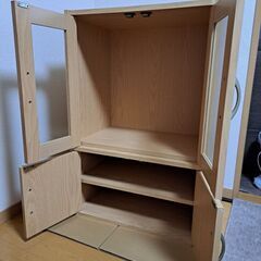 ミニ食器棚　収納棚の画像