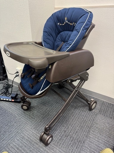 Aprica アップリカ ハイローチェア ブラウン クッション付き