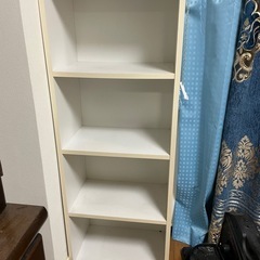 白の本棚　2セットの画像