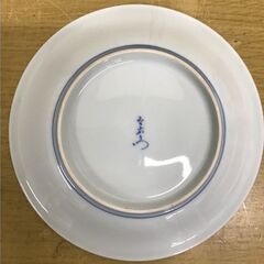 有田焼 人間国宝 十三代 今泉今右衛門 錦万年青絵飾皿 箱付 17cmの画像