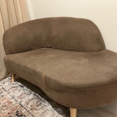 再値下げ！　ソファ ブラウン 150cm 2人掛けソファ　 沙发2人座　 の画像