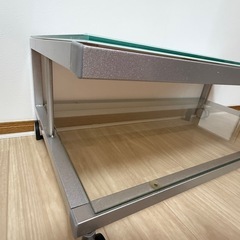 【お取引決まりました】ガラス製テレビ台の画像