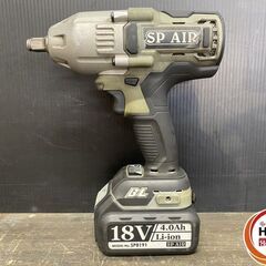 【引き取り限定】【中古品】SP AIR エスピーエアー SP8140 インパクトレンチ 最大トルク:500Nm 12.7mm角  バッテリー(18V/4.0Ah)×2・充電器付 ※ケース無しの画像