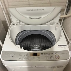 SHARP　洗濯機の画像