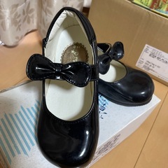 ピアノ発表会　19cm卒園式靴黒usedの画像