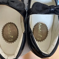 ピアノ発表会　19cm卒園式靴黒usedの画像