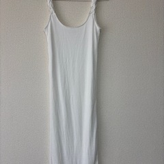 GYDA TWISTショルダーストラップソフトタッチロングワンピースの画像