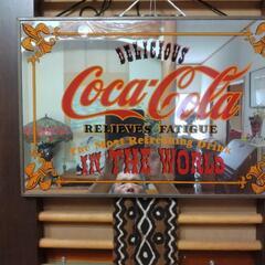 ⚠️９０年代❗️　Coca-Cola  コカコーラコレクション　パブミラー　壁掛け　の画像