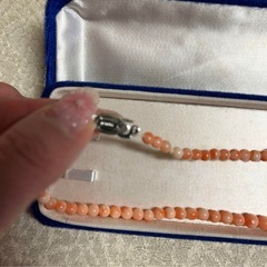 希少品　本珊瑚　ピンク系 ネックレス 約45cmの画像